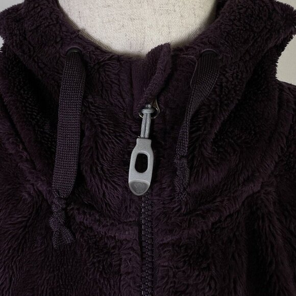 Mountain Hard Wear Fleece Jacket Hooded Women's Small Purple Fuzzy Full Zip - Picture 11 of 15